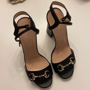 Gucci ankle strap heel